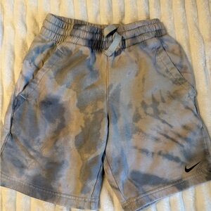 Nike Kids Tie-Dye Shorts - Blue and Gray
